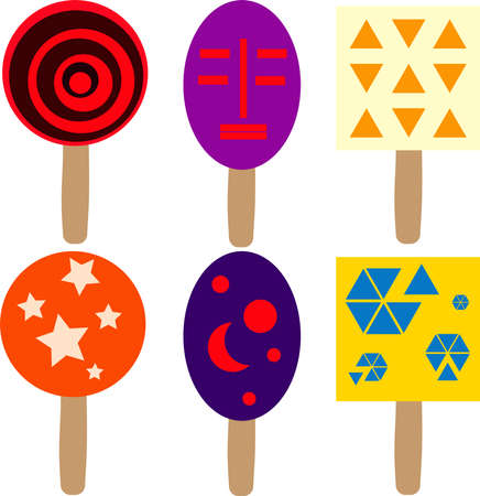 ice cream is coming from different size, shape and color.A best summer treat is for you.のイラスト素材