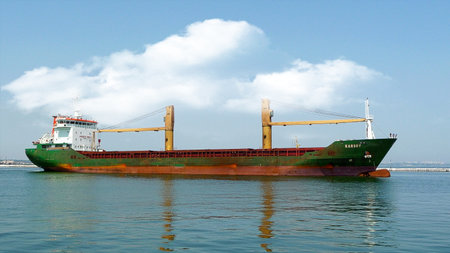 Cargo ship at the Port of Odessa, Ukraineのeditorial素材