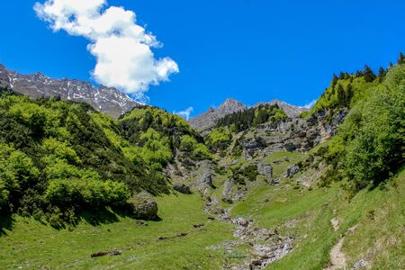 beatiful mountains landscape of Austriaの写真素材
