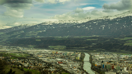 beatiful mountains landscape of Austriaの写真素材