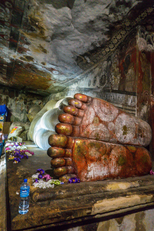 Cave Temple - Buddha - Buddhist - Dambullaのeditorial素材