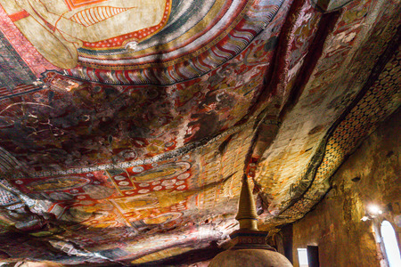 Cave Temple - Buddha - Buddhist - Dambullaのeditorial素材