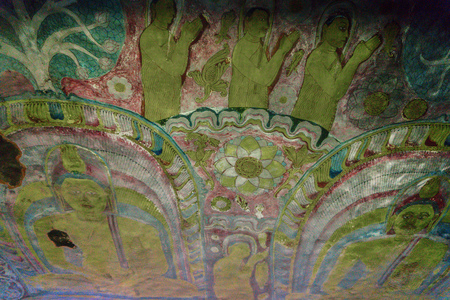 Cave Temple - Buddha - Buddhist - Dambullaのeditorial素材