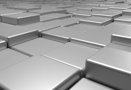 wall of uneven gold tiles or bricks 3d renderingの写真素材