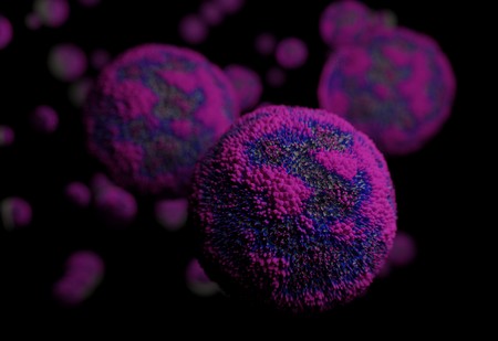Bacteria, virus, cell 3d illustrationの写真素材