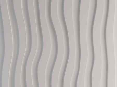 black and white pattern made of curved sheets of paper 3d renderの写真素材