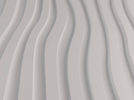 black and white pattern made of curved sheets of paper 3d renderの写真素材
