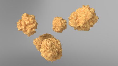 3d render medical illustration - conceptual yellow virus