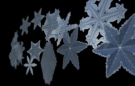 Christmas falling snow isolated background. Xmas snow flake pattern. Snowfall texture. Winter snowstorm backdrop 3d illustration.の写真素材