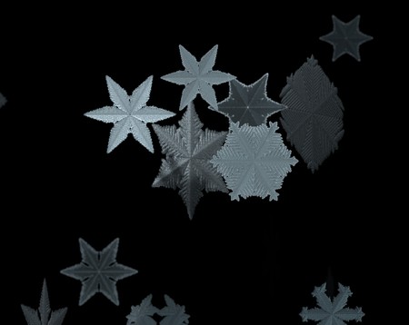 Christmas falling snow isolated background. Xmas snow flake pattern. Snowfall texture. Winter snowstorm backdrop 3d render.の写真素材
