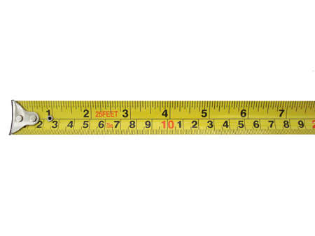Tape measure isolated.