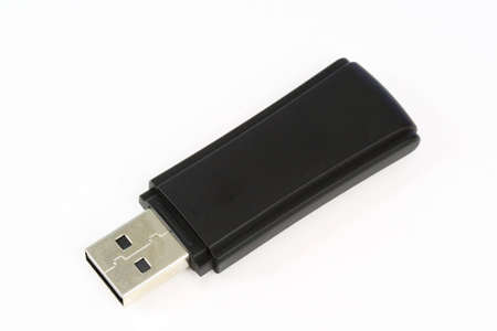 USB drive, flash drive, thumb drive on white.