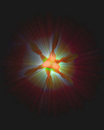 abstract tulip stamen macro の写真素材