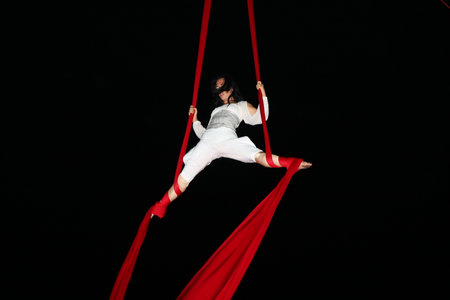 Buskers festival Belgrade,August 2011. Le Baccanti troupeのeditorial素材