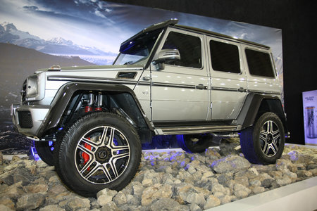 BELGRADE,SERBIA-MARCH 29,2017:   Mercedes G 500 4Ãƒï¿½4Ã‚Â² at 53th International Belgrade...