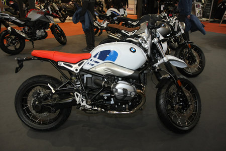 BELGRADE,SERBIA-MARCH 27,2018: BMW R nine T Urban GS 110 HP at DDOR BG Car Show 06のeditorial素材