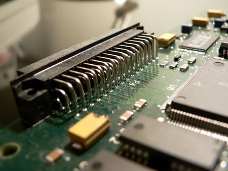 a background made from a photo of a circuit board