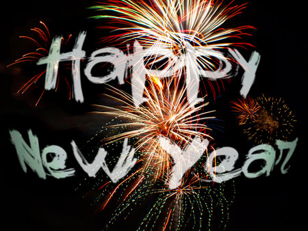 fireworks background for new years eve in 2010 and other celebrationsの写真素材