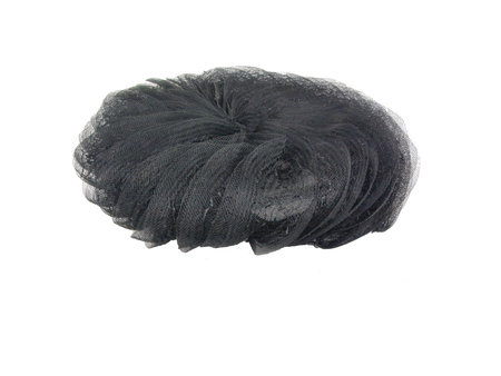 vintage black coloredformal cap isolated on white backgroundの写真素材
