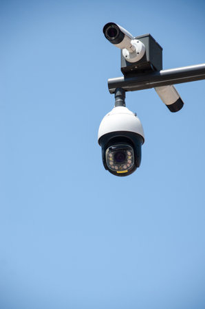 street surveillance cameraの写真素材