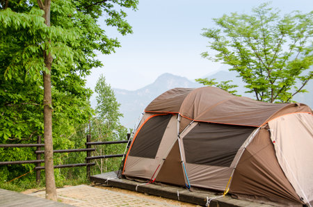 nature and campingの写真素材
