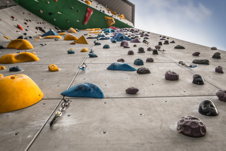 Climbing walls and extreme sportsの写真素材