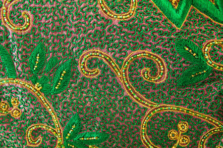 Fabric on isolated background with place for textの写真素材