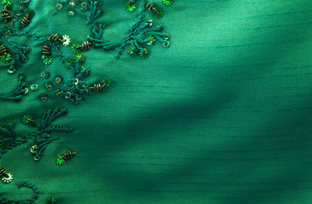 Fabric on isolated background with place for textの写真素材