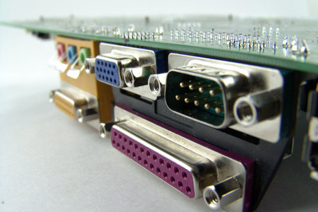 USB, LPT, COM, SVGA, sound ports on systemboard