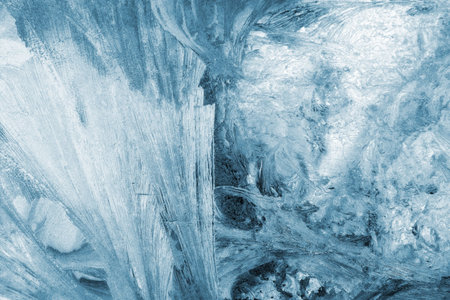 blue winter iceの写真素材