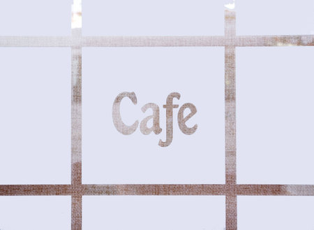 Cafe inscription. may be use like background for cafe menu, cards and postersの写真素材