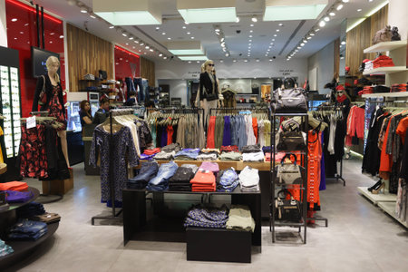 DUBAI - OCTOBER 13: The Dubai Mall linterior on October 13, 2014 in Dubai, UAE. The Dubai Mall...