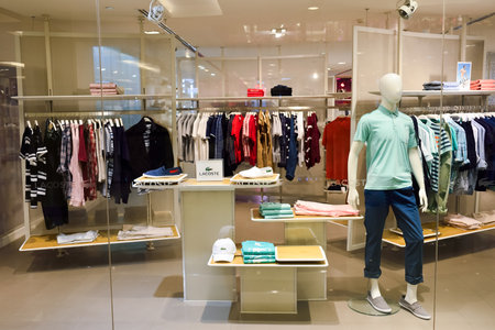 BANGKOK, THAILAND - JUNE 21, 2015: shopping center interior. Shopping malls and department stores...