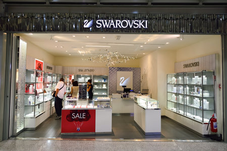 ROME, ITALY - AUGUST 04, 2015: Fiumicino Airport interior. Fiumicino - Leonardo da Vinci International Airport is a major international airport in Rome, Italyのeditorial素材