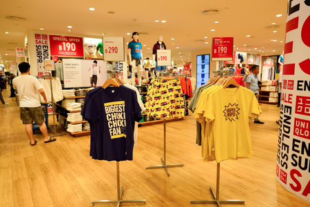 BANGKOK, THAILAND - JUNE 21, 2015: shopping center interior. Shopping malls and department stores...