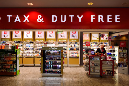 PRAGUE, CZECH REPUBLIC - AUGUST 04, 2015: airport of Prague interior. International airport of...
