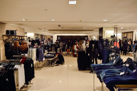 HONG KONG - NOVEMBER 02, 2015: Zara store in New Town Plaza. There are over 2000 Zara stores located...