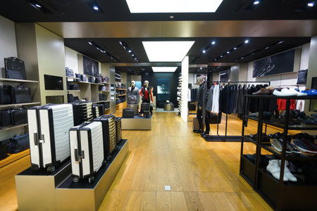 SINGAPORE - NOVEMBER 08, 2015: interior of The Shoppes at Marina Bay Sands. The Shoppes at Marina...