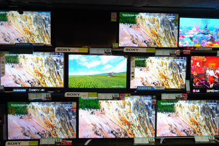 HONG KONG - NOVEMBER 02, 2015: interior of store in New Town Plaza. New Town Plaza is a shopping mall in the town centre of Sha Tin in Hong Kong. Developed by Sun Hung Kai Propertiesのeditorial素材