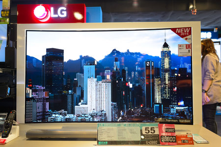 HONG KONG - NOVEMBER 02, 2015: interior of store in New Town Plaza. New Town Plaza is a shopping...