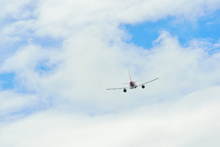 PHUKET, THAILAND - NOVEMBER 06, 2015: AirAsia Airbus A320 take-off. AirAsia Berhad is a Malaysian low-cost airline headquartered near Kuala Lumpur, Malaysiaのeditorial素材