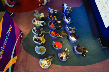 SINGAPORE - NOVEMBER 09, 2015: interior of Changi Airport. Singapore Changi Airport, is the primary civilian airport for Singapore, and one of the largest transportation hubs in Southeast Asiaのeditorial素材