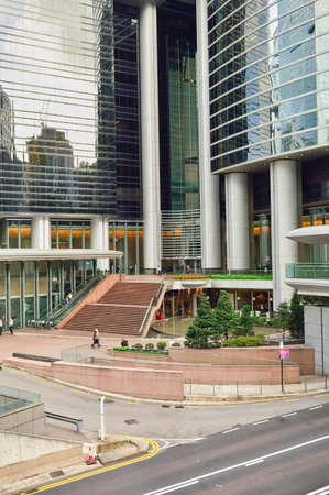 HONG KONG - JUNE 03, 2015: streets of Hong Kong. Hong Kong, is an autonomous territory on the southern coast of China at the Pearl River Estuary and the South China Seaのeditorial素材