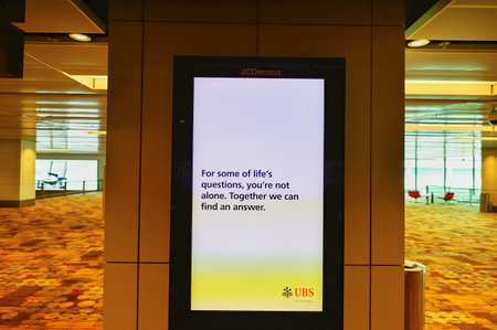 SINGAPORE - NOVEMBER 04, 2015: interior of Changi Airport. Singapore Changi Airport, is the primary civilian airport for Singapore, and one of the largest transportation hubs in Southeast Asiaのeditorial素材