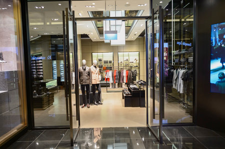 SINGAPORE - NOVEMBER 07, 2015: interior of The Shoppes at Marina Bay Sands. The Shoppes at Marina...