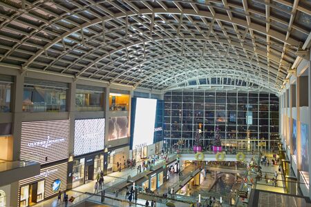 SINGAPORE - NOVEMBER 07, 2015: interior of The Shoppes at Marina Bay Sands. The Shoppes at Marina...