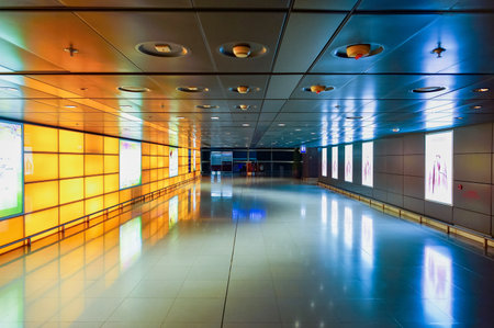 HONG KONG - DECEMBER 26, 2015: interior of  Hong Kong Airport. Hong Kong International Airport is...