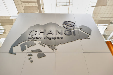 SINGAPORE - NOVEMBER 04, 2015: interior of Changi Airport. Singapore Changi Airport, is the primary civilian airport for Singapore, and one of the largest transportation hubs in Southeast Asiaのeditorial素材
