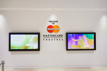 SINGAPORE - NOVEMBER 07, 2015: interior of The Shoppes at Marina Bay Sands. The Shoppes at Marina Bay Sands is one of Singapore's largest luxury shopping mallsのeditorial素材