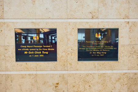 SINGAPORE - NOVEMBER 07, 2015: interior of Changi Airport. Singapore Changi Airport, is the primary civilian airport for Singapore, and one of the largest transportation hubs in Southeast Asiaのeditorial素材